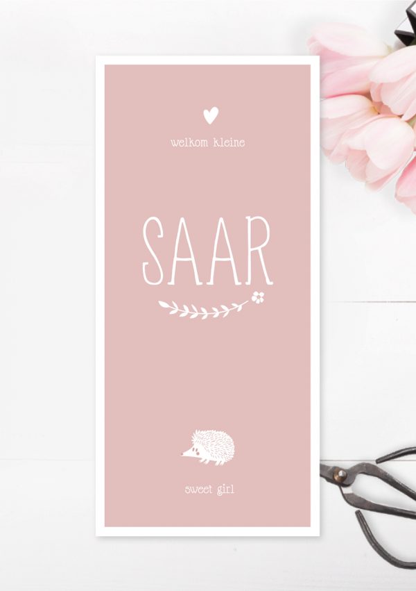 Geboortekaartje Pink Perfect - Afbeelding 2