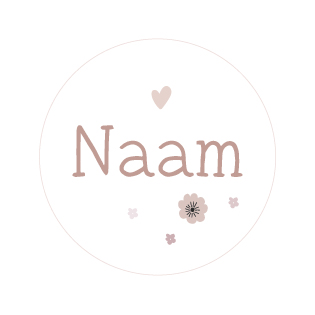 Sluitsticker flower naam