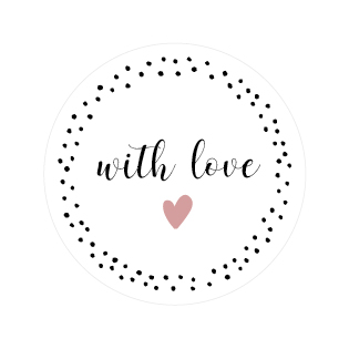 Sluitsticker with love girl